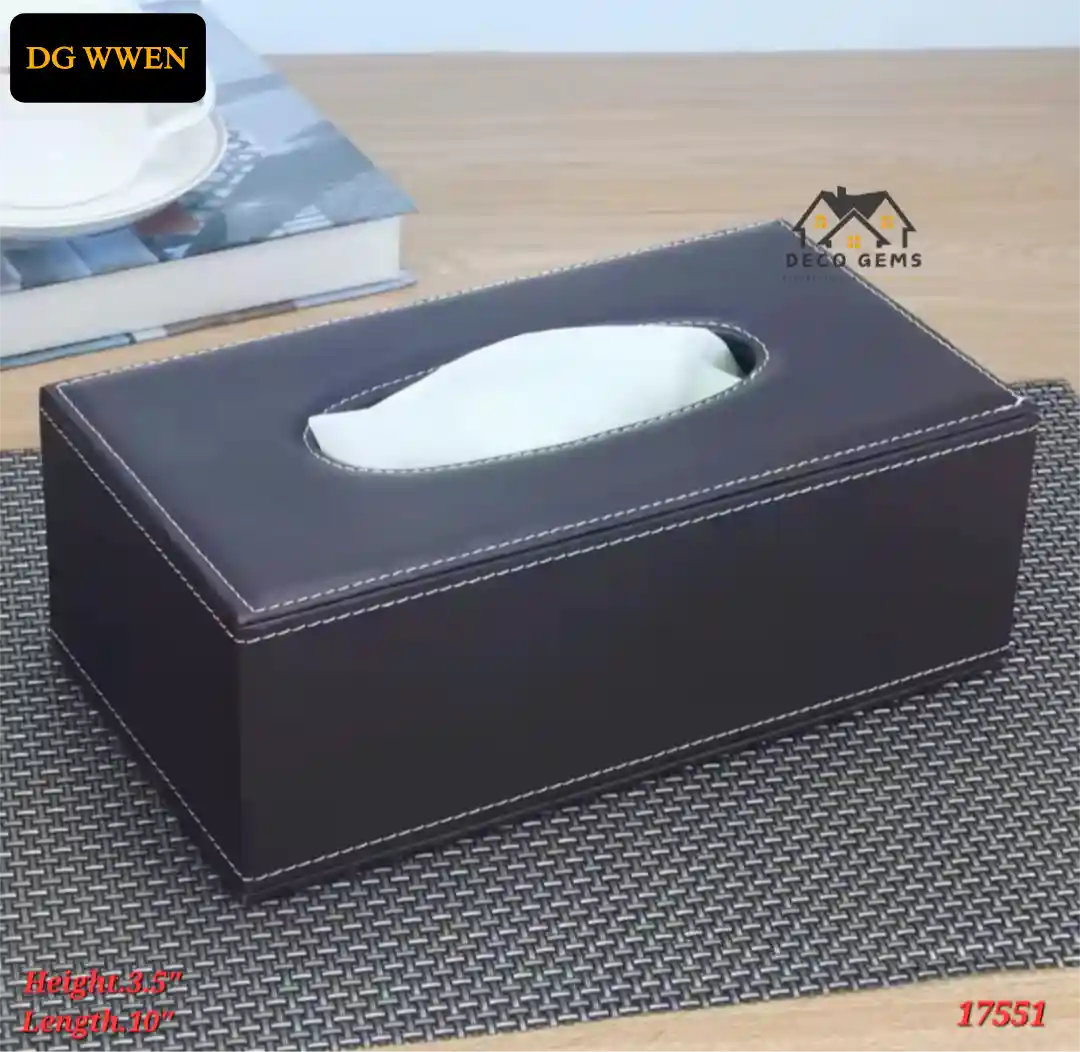 Artificial Leather made Tissue Box