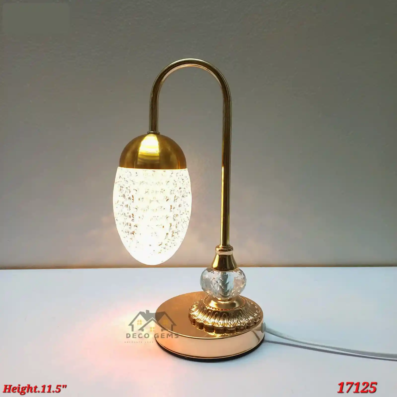 Vintage Crystal Table Lamp - 17484