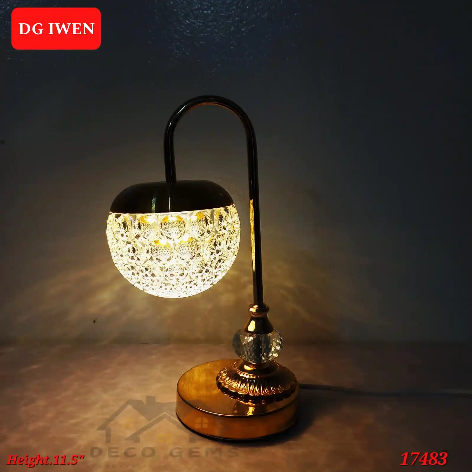Crystal Vintage Ball Table Lamp - 17483
